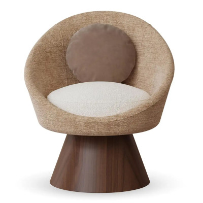 Стул Dining Chair бело-бежевый