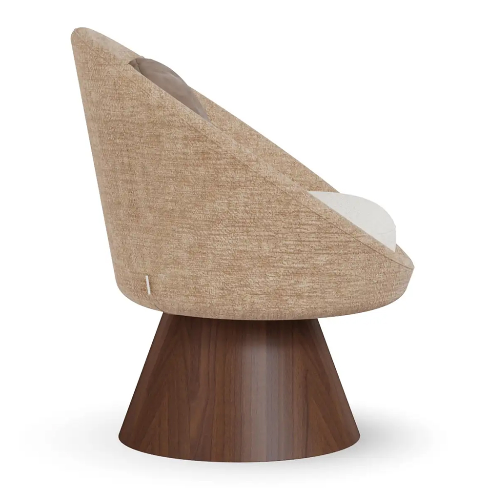 Стул Dining Chair бело-бежевый