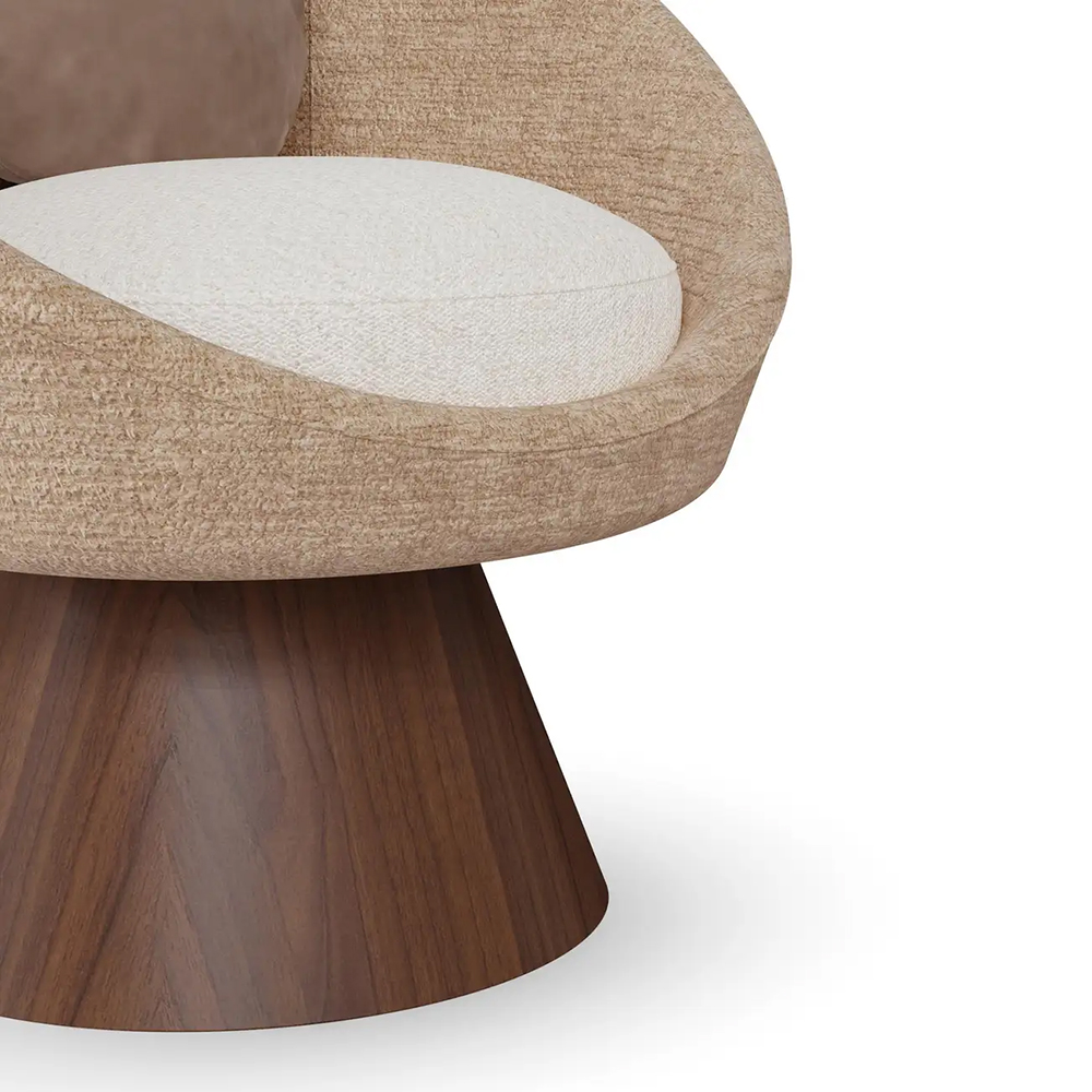 Стул Dining Chair бело-бежевый
