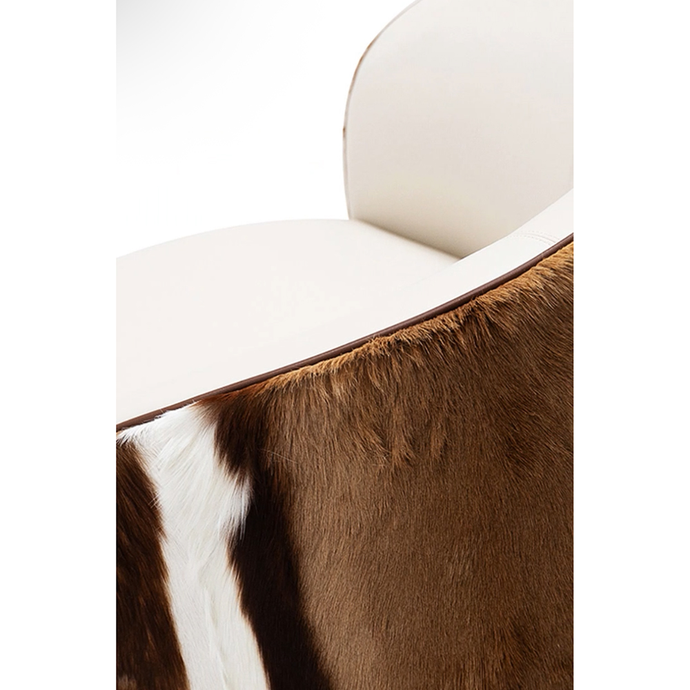 Кресло Roe deer Springbok Chair натуральный мех
