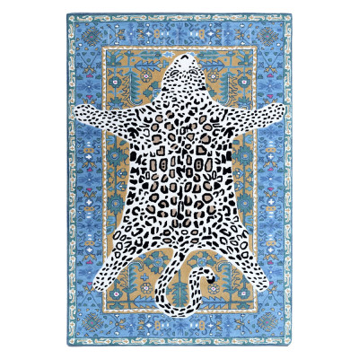Ковер Leopard and Oriental ornament Heritage Rug Blue