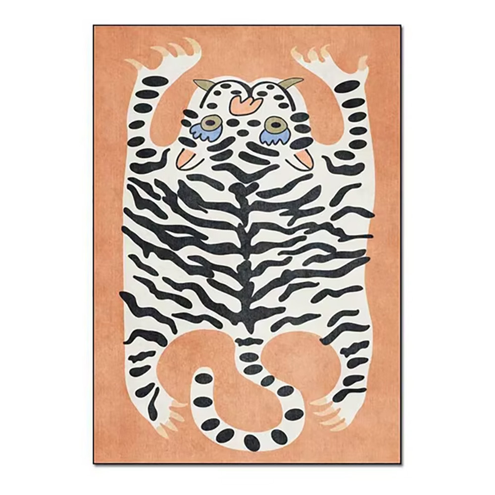Коврик стиллизованный тибетский тигр Tiger Peach Carpet