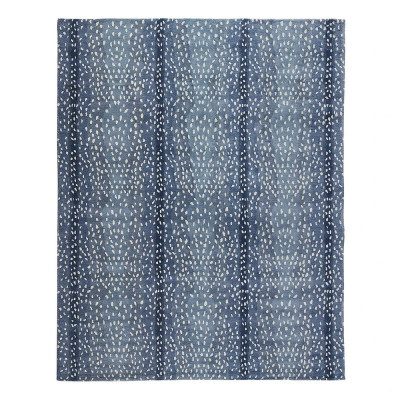 Antelope Hand-Tufted Wool Area Rug Blue