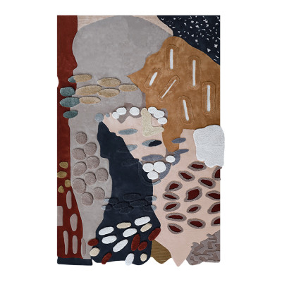 Изысканный ковер Abstract Modern Rug III неправильной формы с абстрактным дизайном