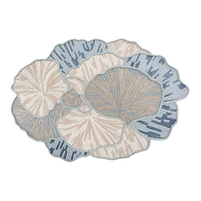 Дизайнерский Ковер природной формы Forest Edge Light Blue