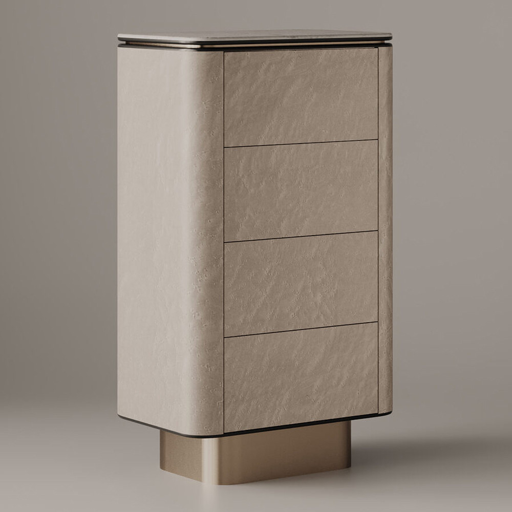Комодс высокий с 4-мя выдвижными ящиками Floating Chest of Drawers