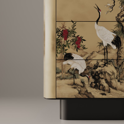 Комод Cranes Japanese Garden 4 ящика