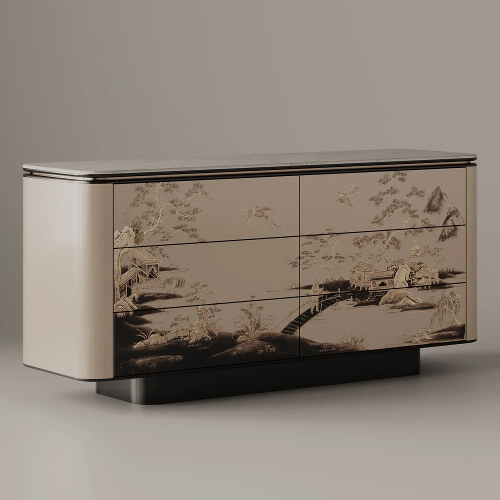 Комод Japanese Plum Blossom Garden 6 ящиков