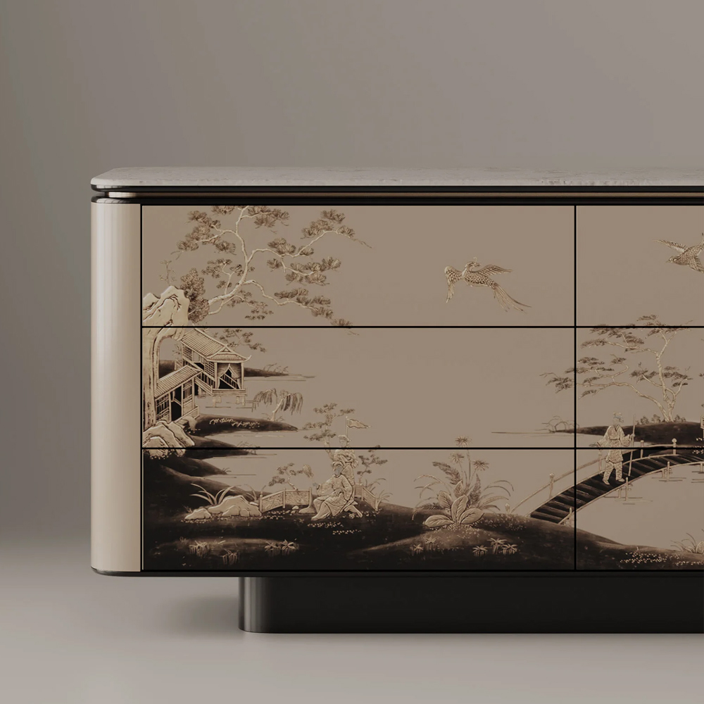 Комод Japanese Plum Blossom Garden 6 ящиков