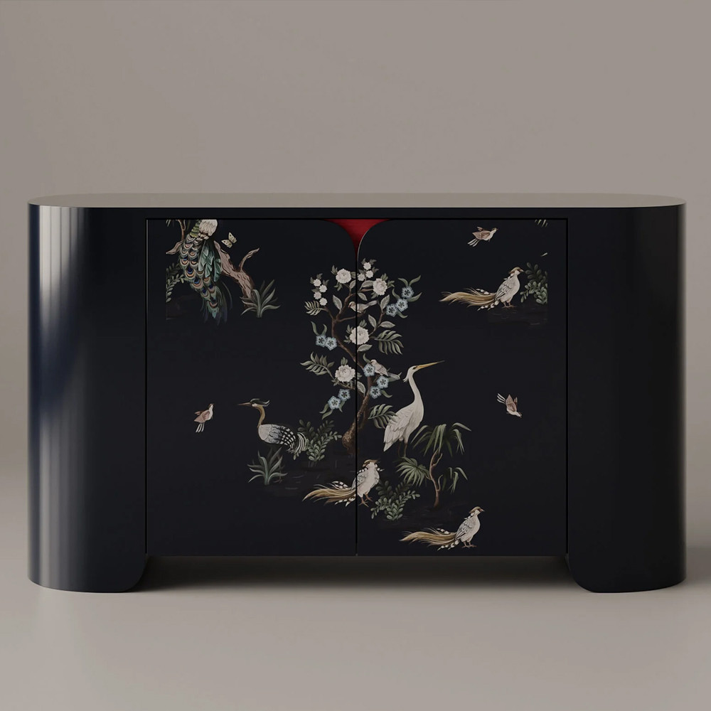 Комод двухдверный Cranes in Japanese Sakura