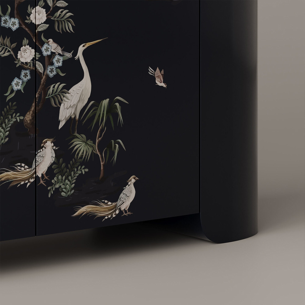 Комод двухдверный Cranes in Japanese Sakura