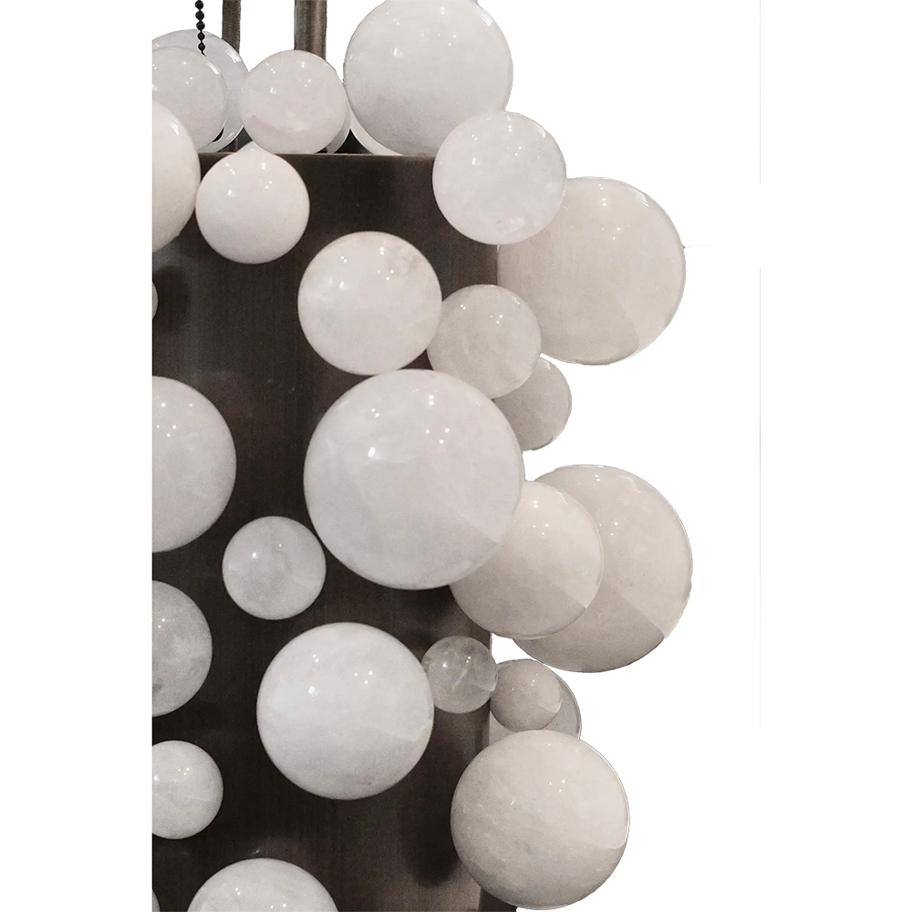 Лампа прикроватная Bubble Rock Crystal Table Lamps Белое стекло