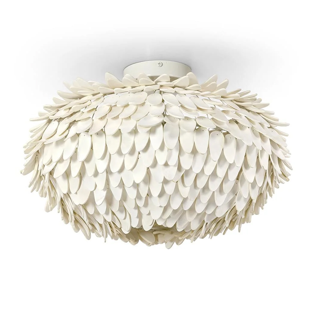 Потолочный Современный светильник чешуя White Bionic Cloud Petals Ceiling lamp