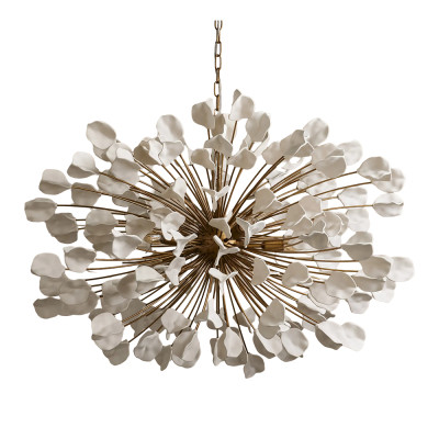 Современный светильник бионической формы Белый Organic Modern White Bionic Chandelier