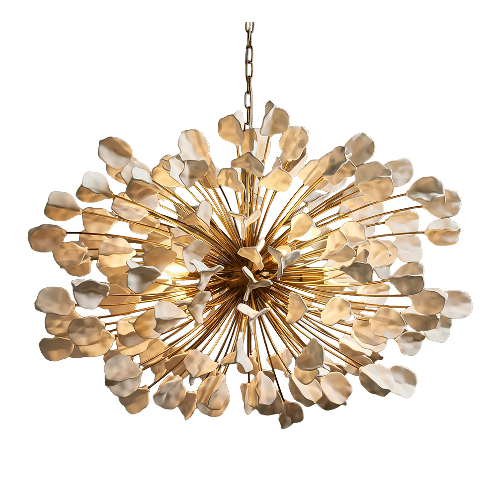 Современный светильник бионической формы Белый Organic Modern White Bionic Chandelier