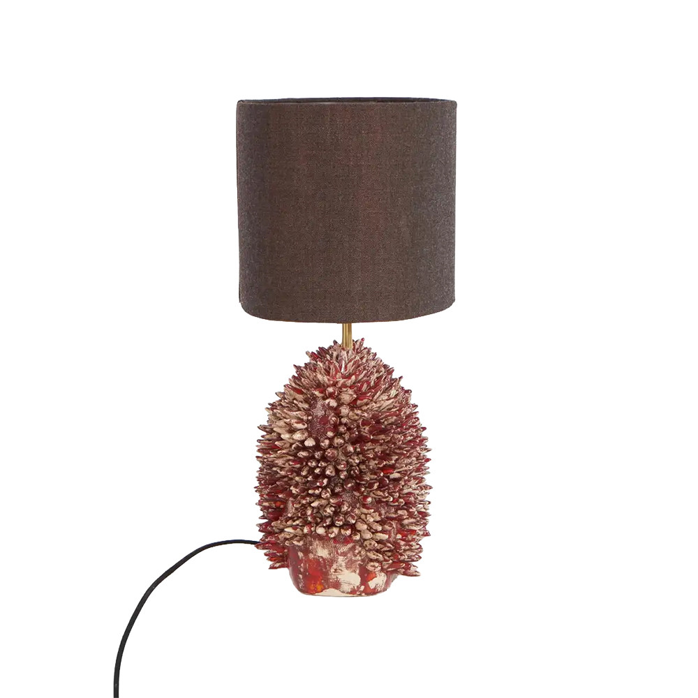 Современная керамическая настольная лампа Sea urchin Ceramic Light Терракотовый