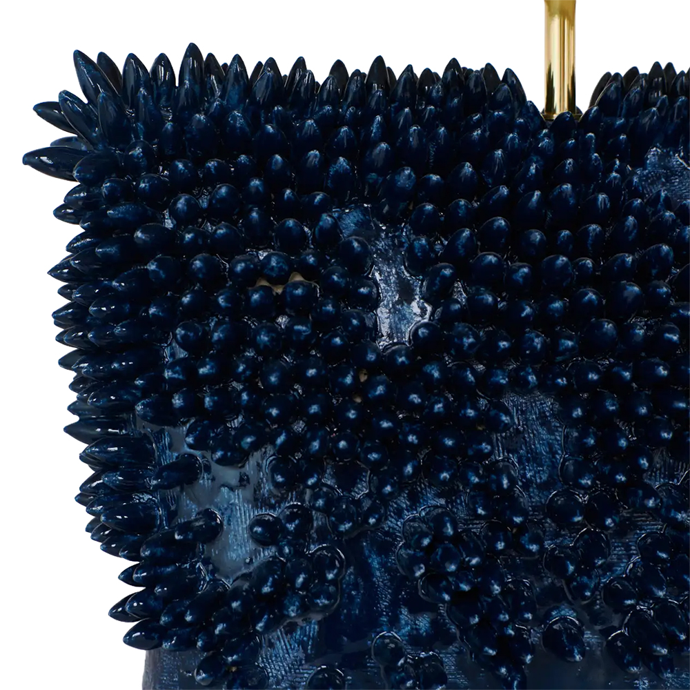 Современная керамическая настольная лампа Sea urchin Ceramic Light Синий