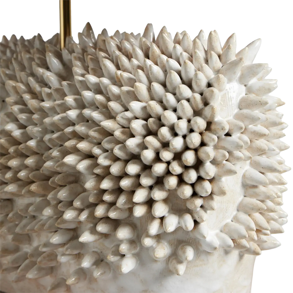 Современная керамическая настольная лампа Sea urchin Ceramic Light Белый