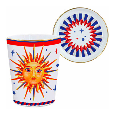 Стакан DOLCE VITA "SUN" с крышкой/блюдцем