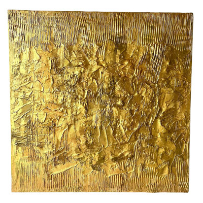 Cовременное объемное 3d панно Джапанди Golden Abstract