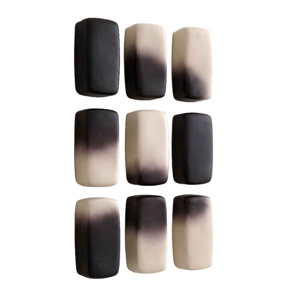 Cовременное объемное 3d панно Джапанди White and Black Chocolate
