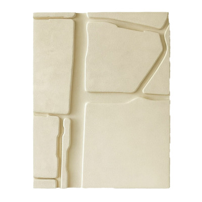 Cовременное объемное 3d панно Джапанди White Chocolate