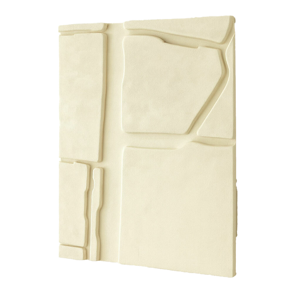 Cовременное объемное 3d панно Джапанди White Chocolate