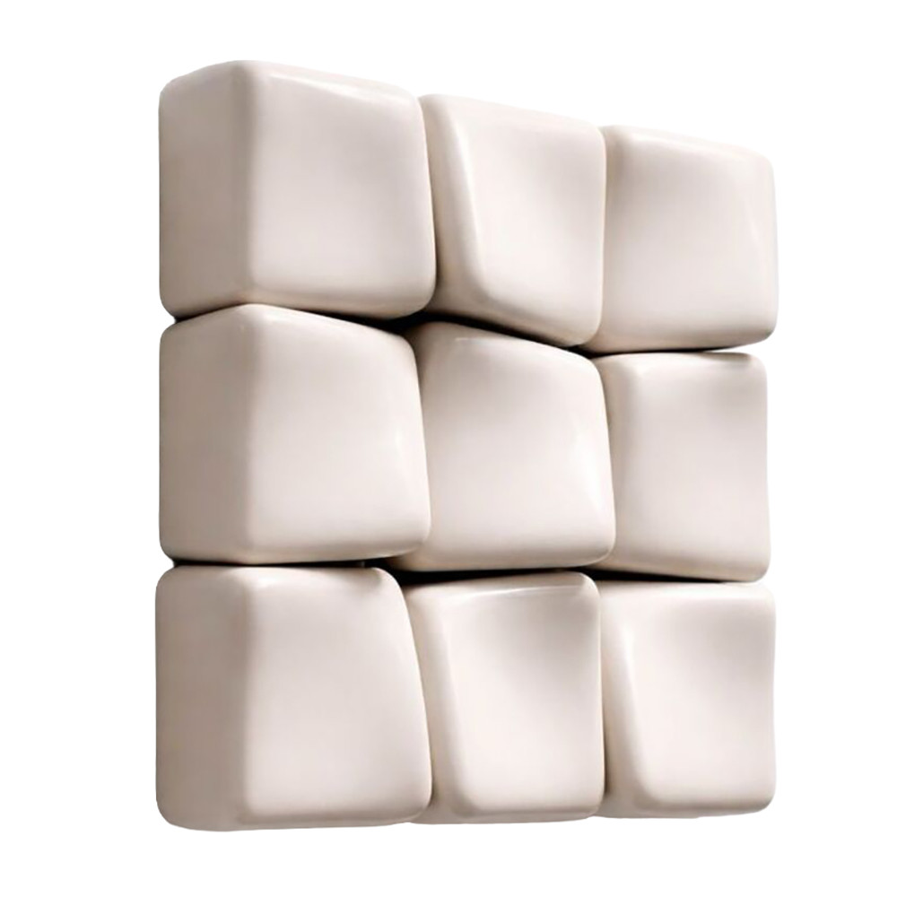 Cовременное объемное 3d панно Джапанди Square Tiles