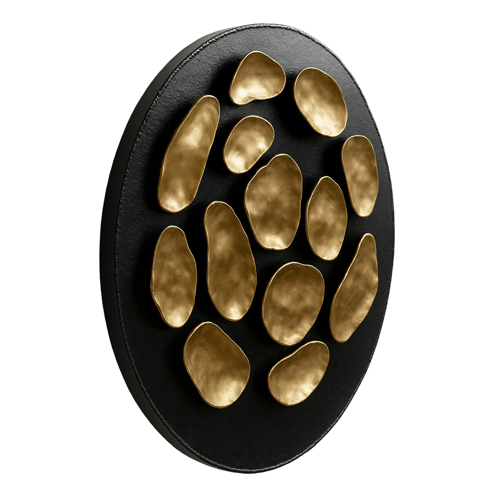 Cовременное объемное 3d панно Джапанди Golden Honeycombs