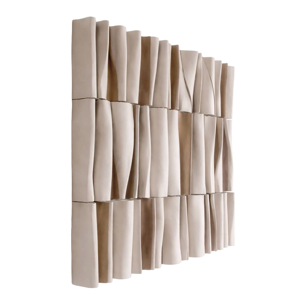 Cовременное объемное 3d панно Джапанди White Cinnamon
