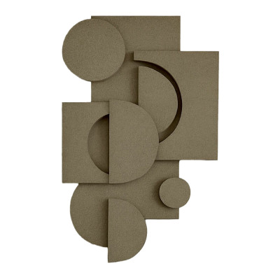 Cовременное объемное 3d панно Джапанди Sand Geometry