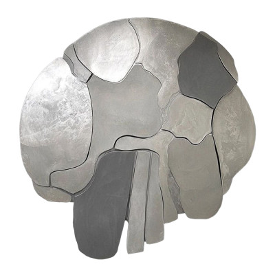 Cовременный объемный декор на стену Серебро Dimensional Silver Wall Decor
