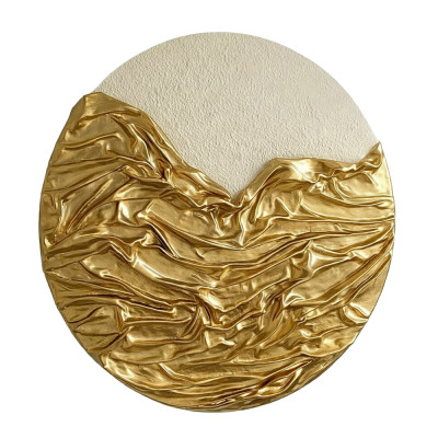 Cовременная Текстурная интерьерная картина Джапанди Golden Bedspread
