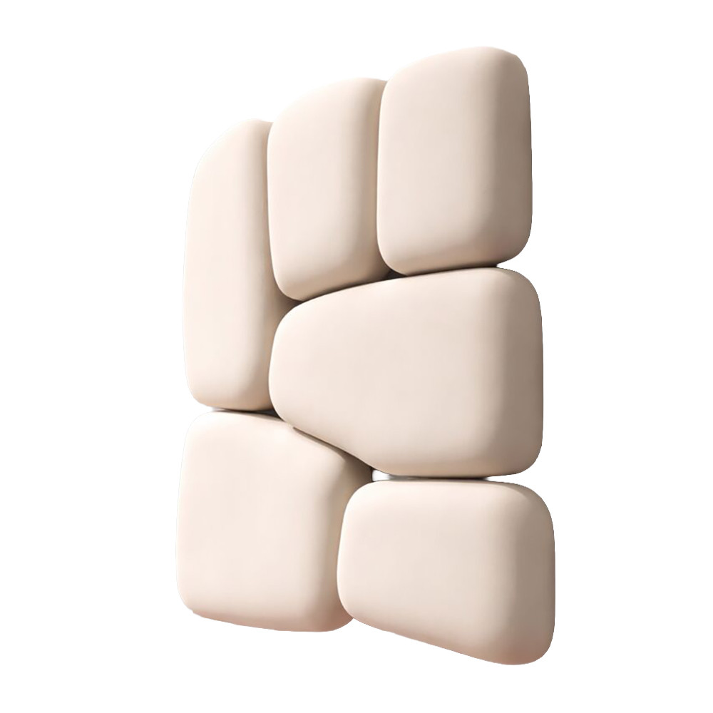Cовременная Текстурная интерьерная картина Джапанди Beige Smoothness
