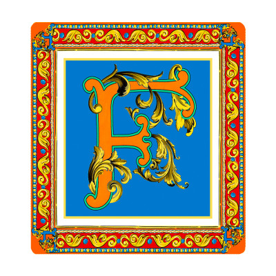 Подарочный мини-поднос ORTIGIA "Letter F"