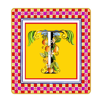 Подарочный мини-поднос ORTIGIA "Letter T"
