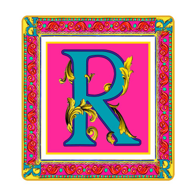 Подарочный мини-поднос ORTIGIA "Letter R"