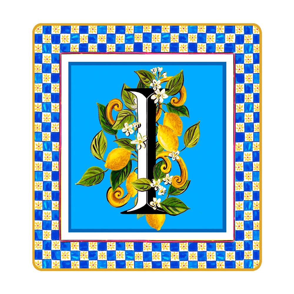 Подарочный мини-поднос ORTIGIA "Letter I"