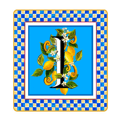 Подарочный мини-поднос ORTIGIA "Letter I"