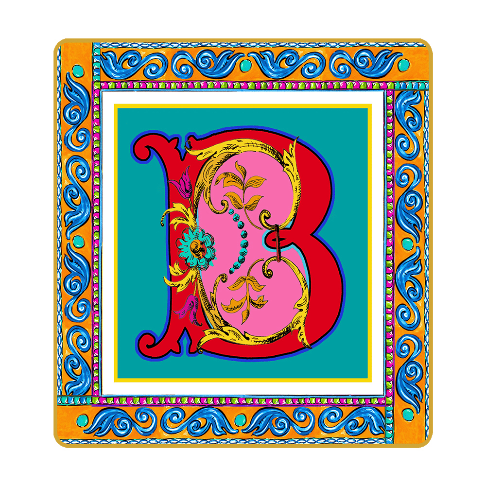 Подарочный мини-поднос ORTIGIA "Letter B"
