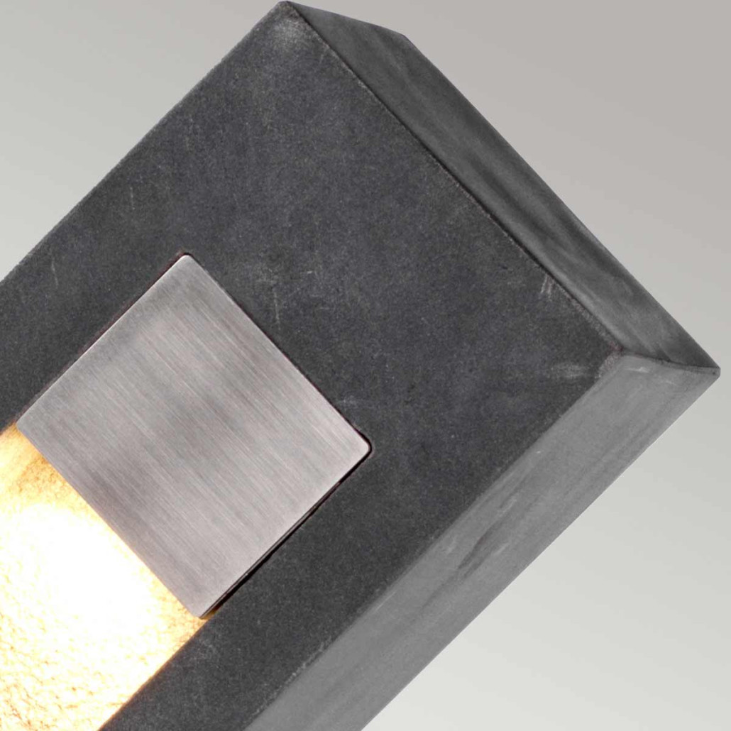 Фонарный столб темно-серого цвета прямоугольныой формы Elstead Lighting