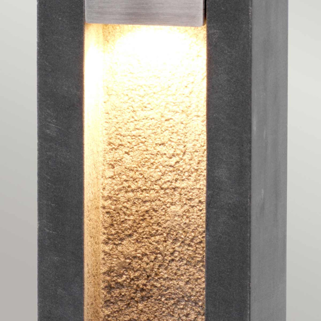 Фонарный столб темно-серого цвета прямоугольныой формы Elstead Lighting