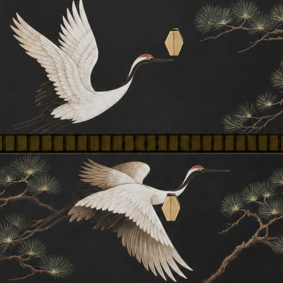 Черная тумбочка Sakura