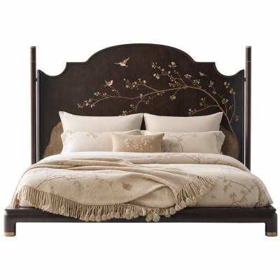 Премиальная Кровать Japanese Cranes Bed