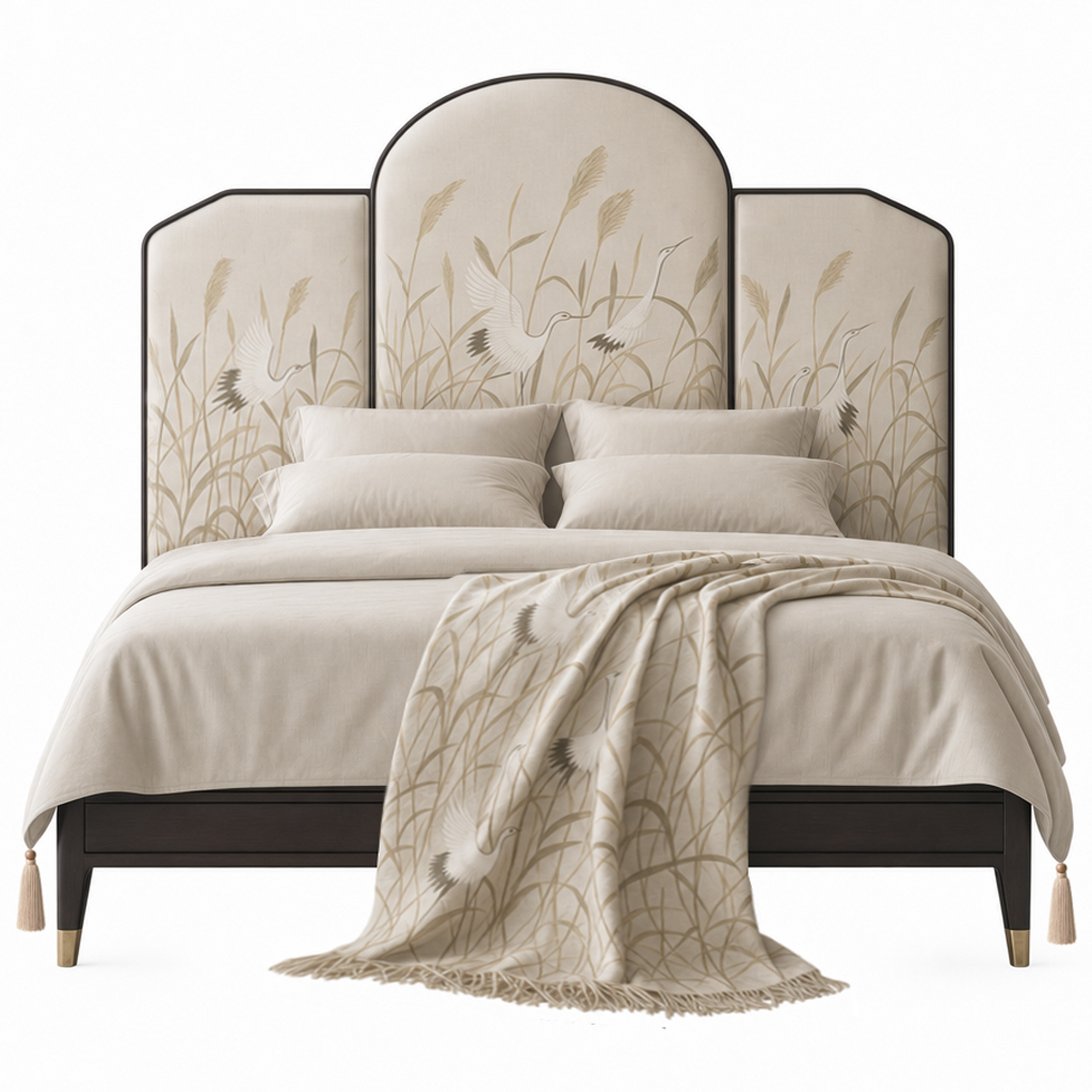 Премиальная Кровать Japanese Cranes Arches Bed