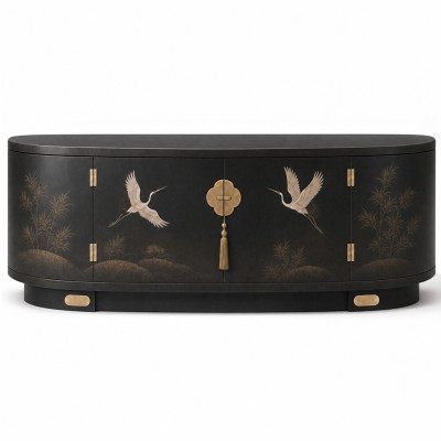 Большой Буфет Japanese Cranes chest 180