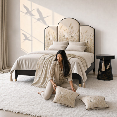 Премиальная Кровать Japanese Cranes Arches Bed