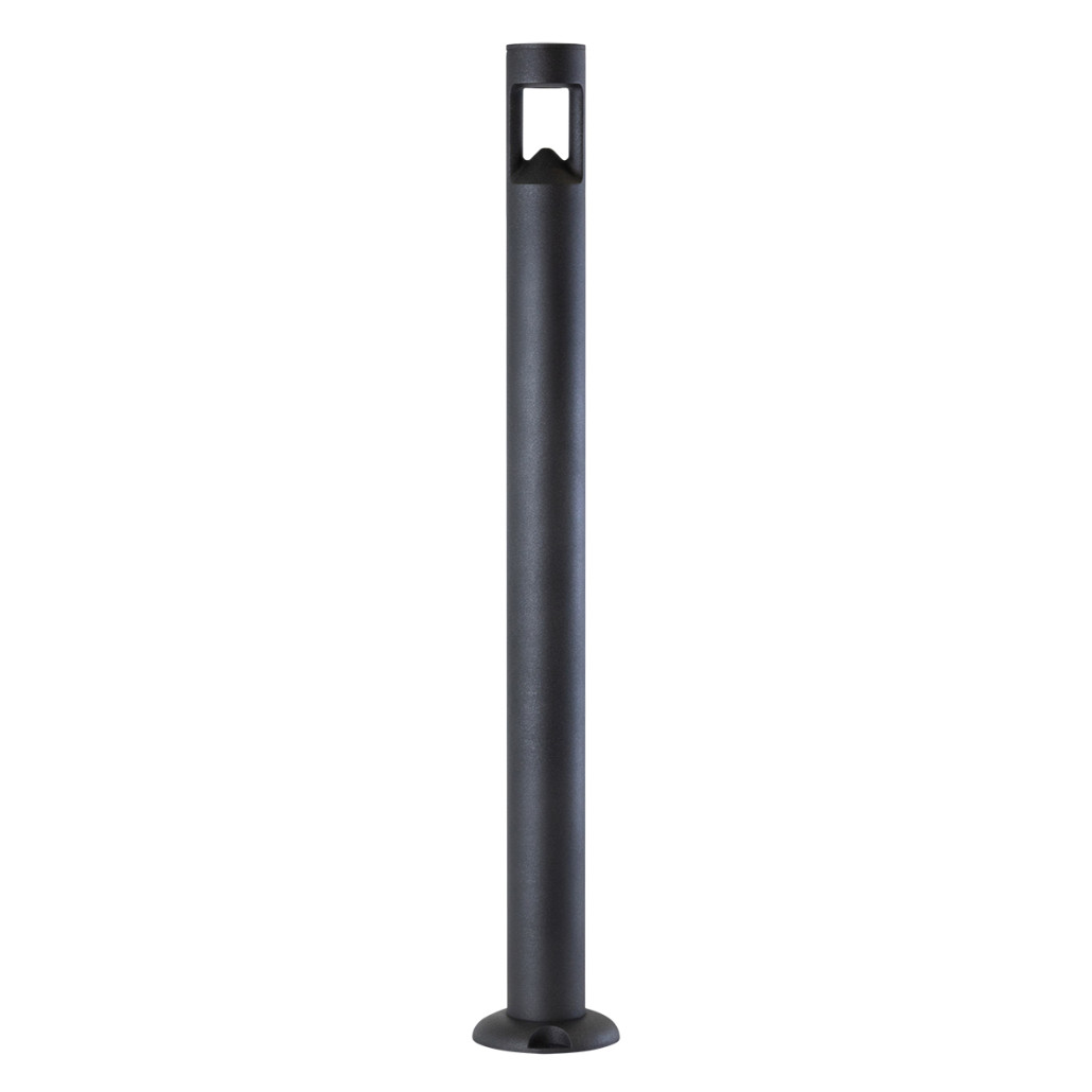 Фонарный столб черного цвета в форме филиндра на круглом основании Natural Concepts