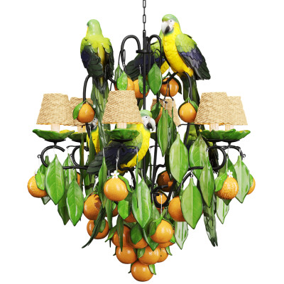 Люстра Panama Tangerines Chandelier  Parrot с попугаями