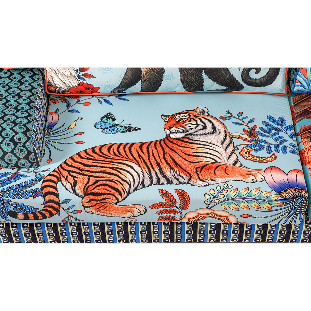 Tanzania Limited Edition Hippo Sofa Большой диван с тропическим принтом